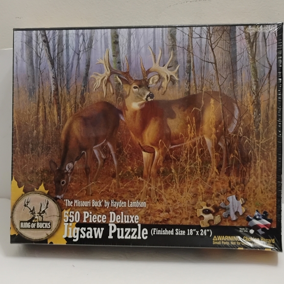 New Bass Pro Missouri Buck 550 Piece Puzzle - Picture 1 of 9